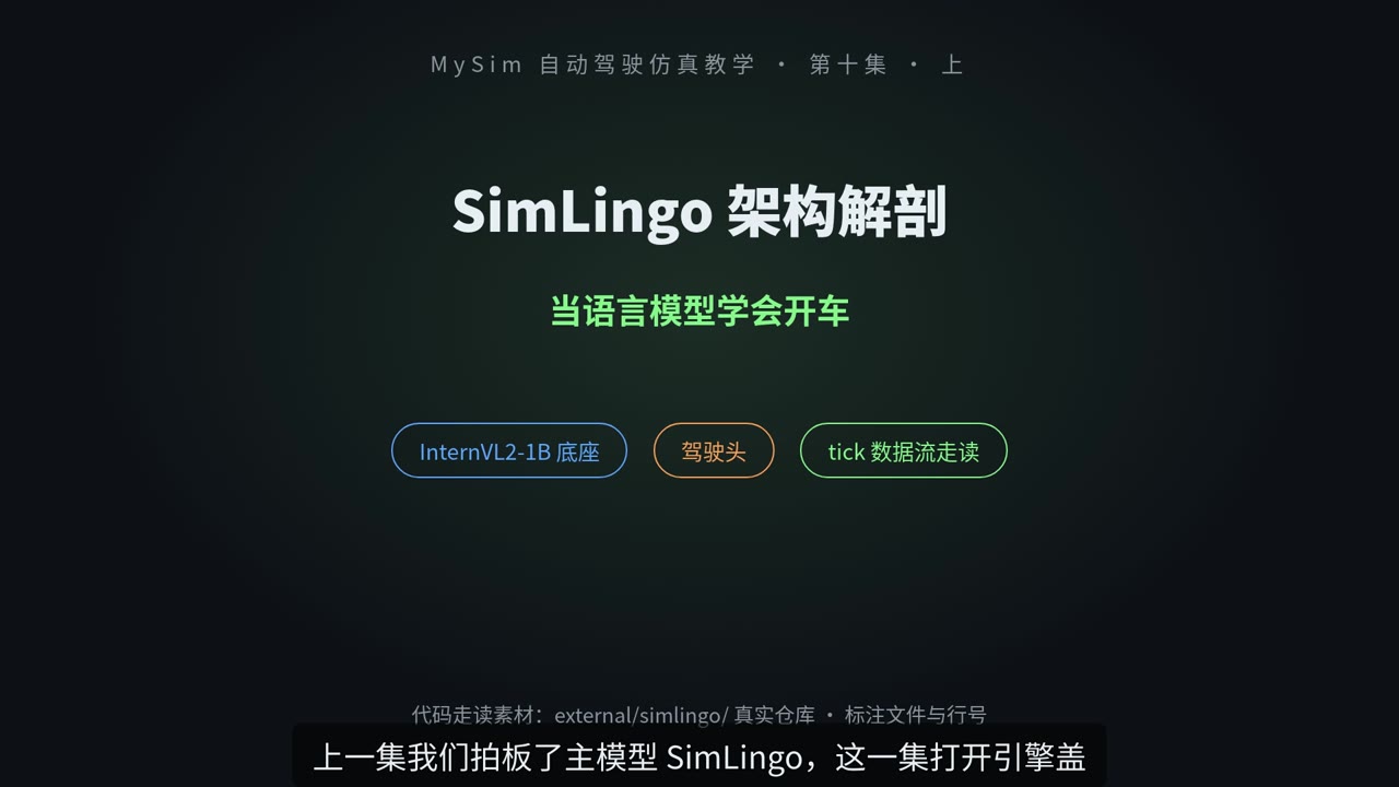 SimLingo 架构解剖：当语言模型学会开车（上）